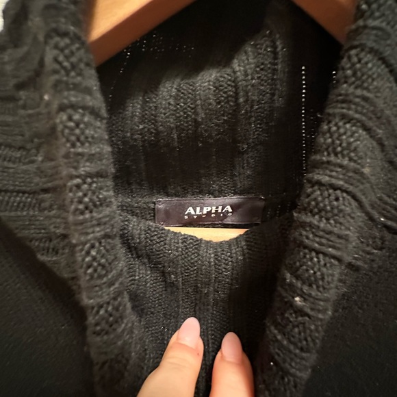 ALPHA STUDIOS black turtle neck sweater dress! - Picture 2 of 5